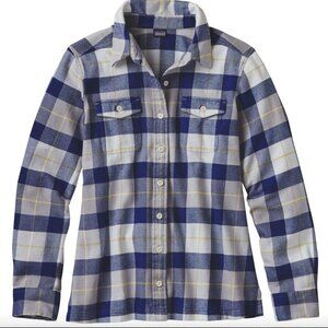 Patagonia Women's Long-Sleeved Fjord Flannel Shirt - Size 8